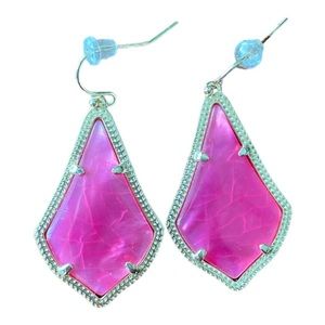 Kendra Scott Alex Earring Azalea Pink Illusion Stone; Gold Hardware